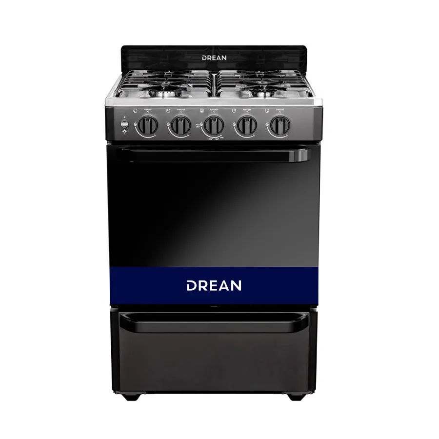 Cocina Multigas Drean CD5603AN0 56 cm Negro con Encendido Eléctrico