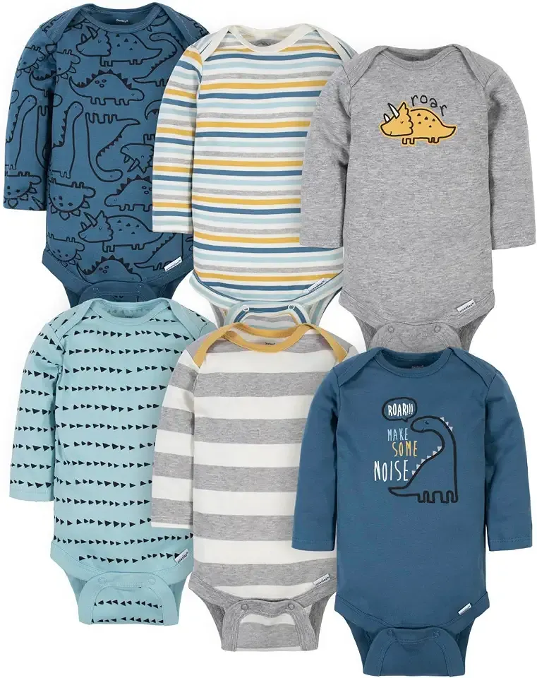 Baby Boys Long Sleeve Onesies Bodysuit