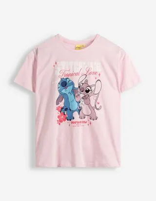 T-shirt - Lilo e Stitch - rosa