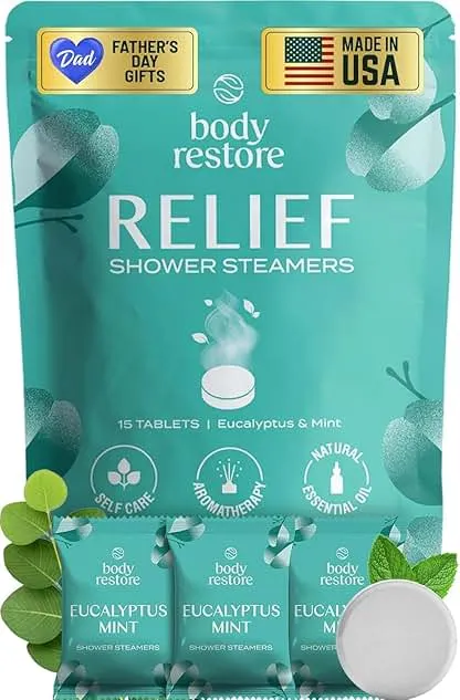 Body Restore Shower Steamers Aromatherapy 15 P…