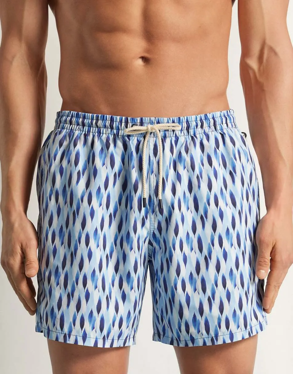 Intimissimi Pegaso boxers printed manopesca in blue