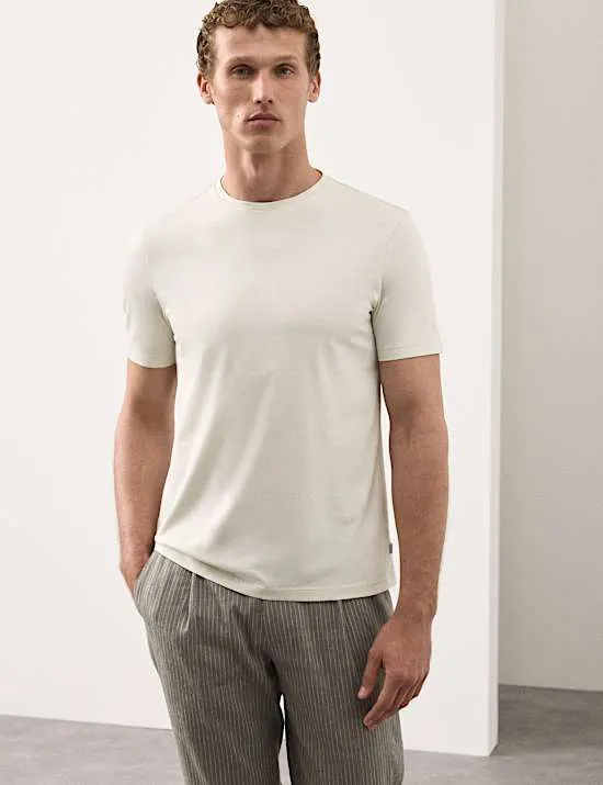 Pure Supima® Cotton Performance Crew Neck T-shirt