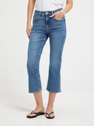 Riders By Lee Mid Bootcut Crop In Blue Supernova
