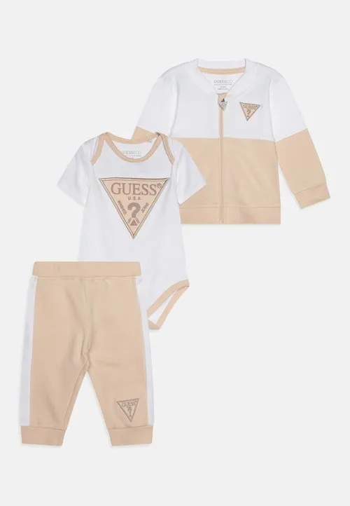 BABY ACTIVE ZIP UNISEX SET - Babygaver - sand grain