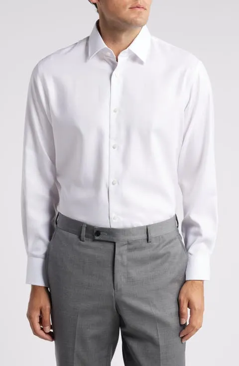 Traditional Fit Cotton Oxford Non-Iron Dress Shirt (Regular, Big & Tall)
