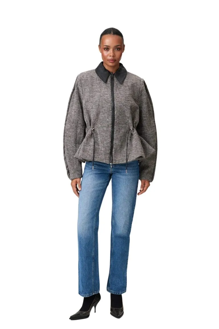 Windsor Cropped Jacket - Beige