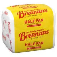 Brennans White Half Pan (390 g) Open Product Description