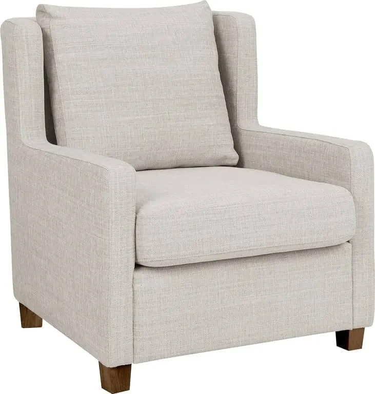 Charlotte stol stoff Oslo 228-01 nature, ben i smoked eik