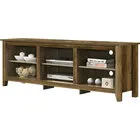 Benito 70" TV Stand with Open Shelves and Cable Management - Knotty Oak