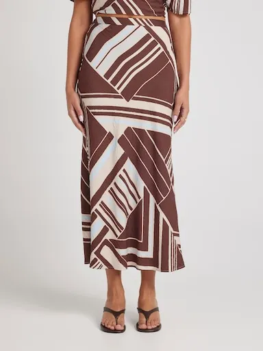Kim A-Line Midi Skirt