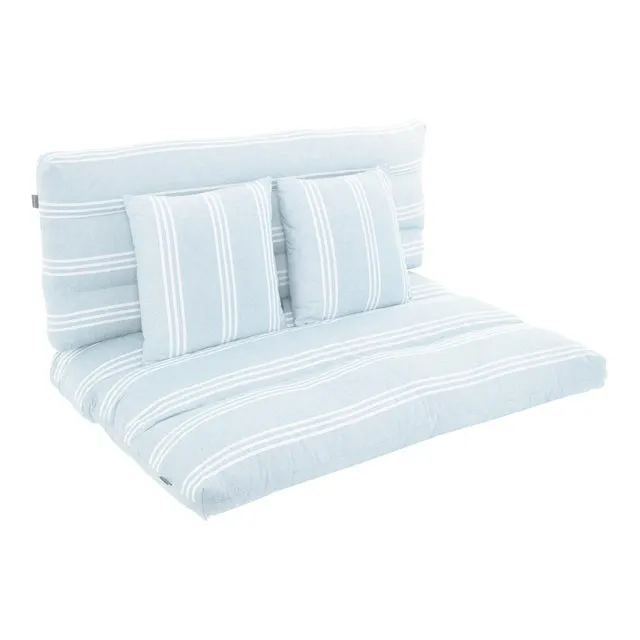 Set 4 cuscini decorativi da esterno in poliestere DIVANO PALLET 120 x 80 x Sp 8 cm