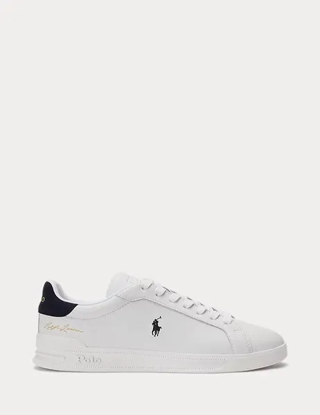 Heritage Court II Leather Trainer White/ Hunter Navy