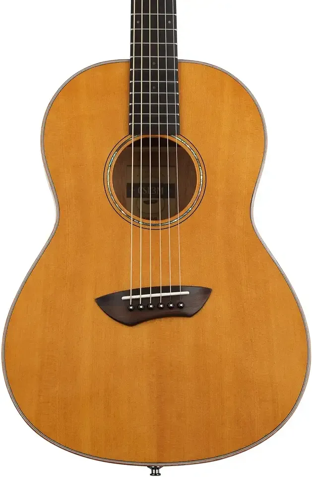 Yamaha CSF3M VN All-Solid Parlor Size Acoustic Guitar, Vintage Natural