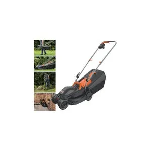 Tosaerba elettrico 1000 W lama 32 cm con cesto 35 L e design compatto – Black & Decker