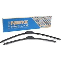 Rain-X 810335 Total Clear Beam Wiper Blades 26" & 20" Windshield Wipers for All-Weather Performance, Rubber Squeegee for Smooth Clean Wipe & Quiet Operation - 2 Pack Value