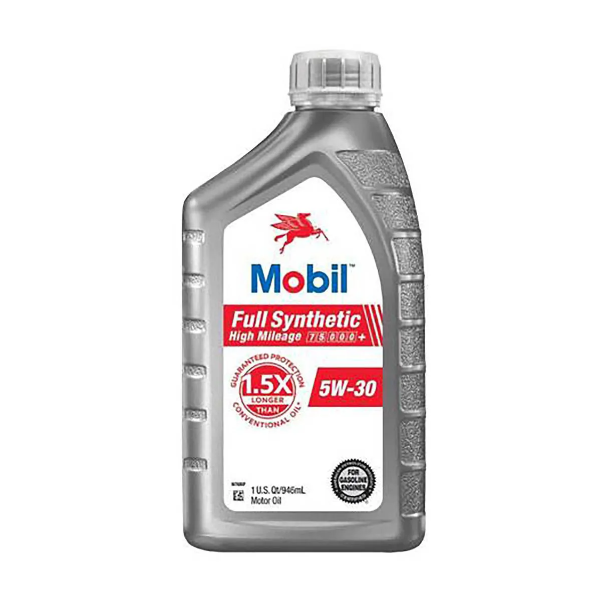 Mobil Full Synthetic High Mileage Motor Oil 5W-30, 1 qt