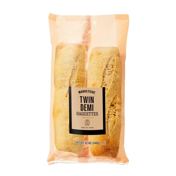 Marketside Bake at Home Twin Demi Baguette, 12 oz, 2 Count
