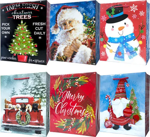 Large Holiday Gift Bag - Assorted Styles