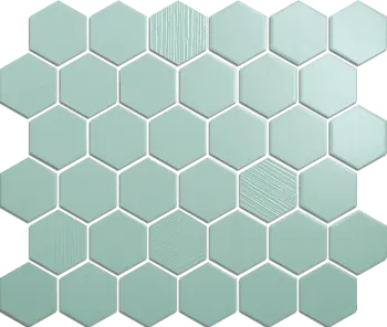 Mosaic Hexagon Mint Breeze
