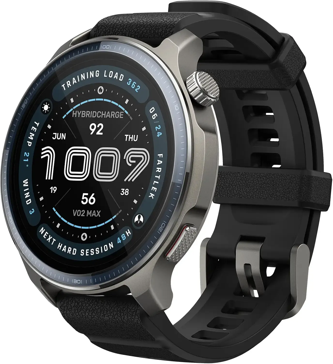 Amazfit Balance 2 Smart Watch, 1.5" AMOLED Sapphire Glass, iOS/Android | 47mm, 21-Day Battery, Dual-Band GPS, Water-Resistant, 32GB Storage, Offline Maps, 170+ Sport Modes, Hyrox & Golf Mode
