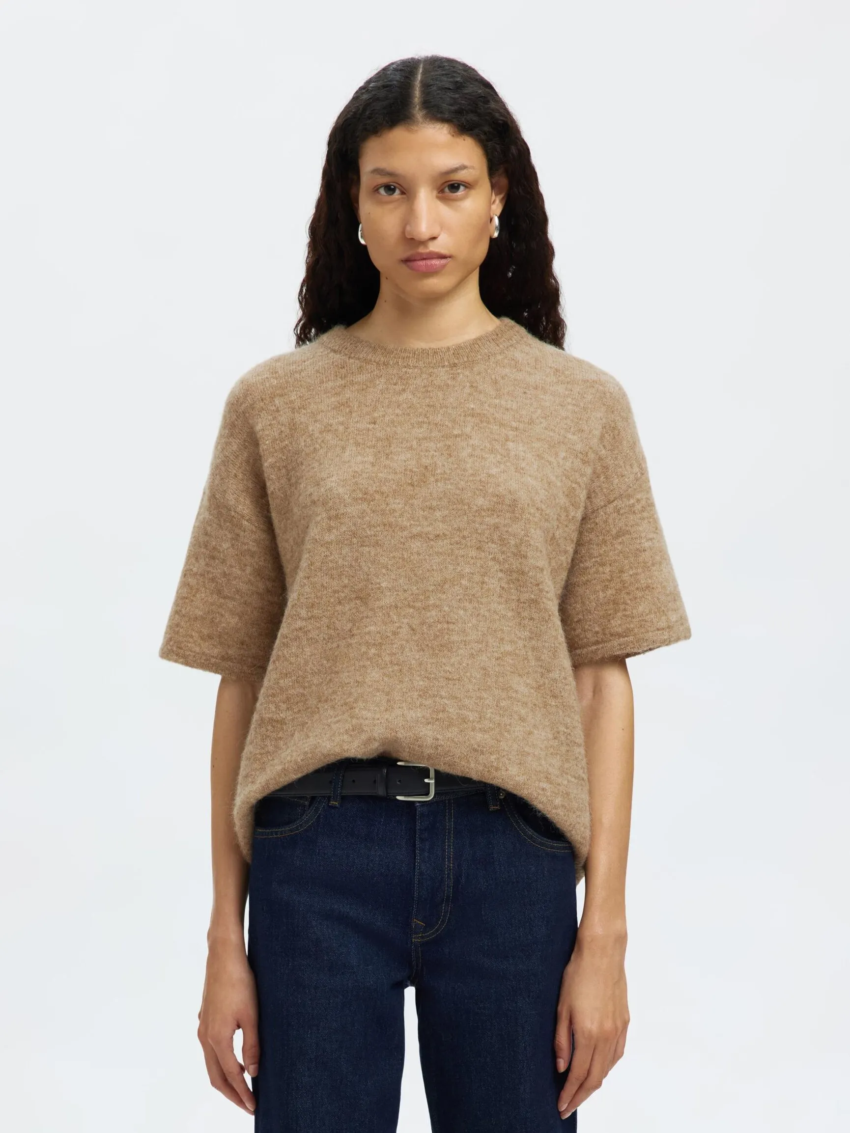 ULLBLANDING STRIKKET PULLOVER
