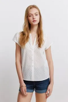 Blusa oxford lace