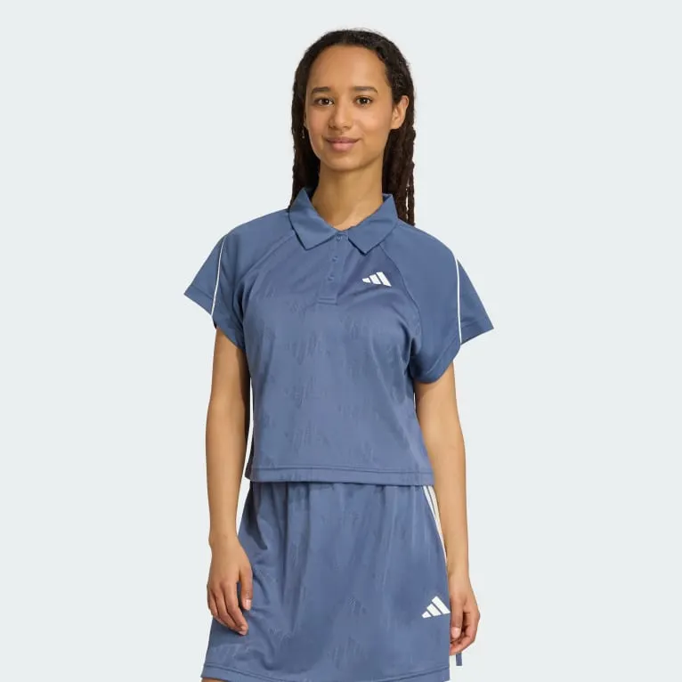 Stadium 3-Stripes Tennis Inspired Jacquard Polo T-skjorte