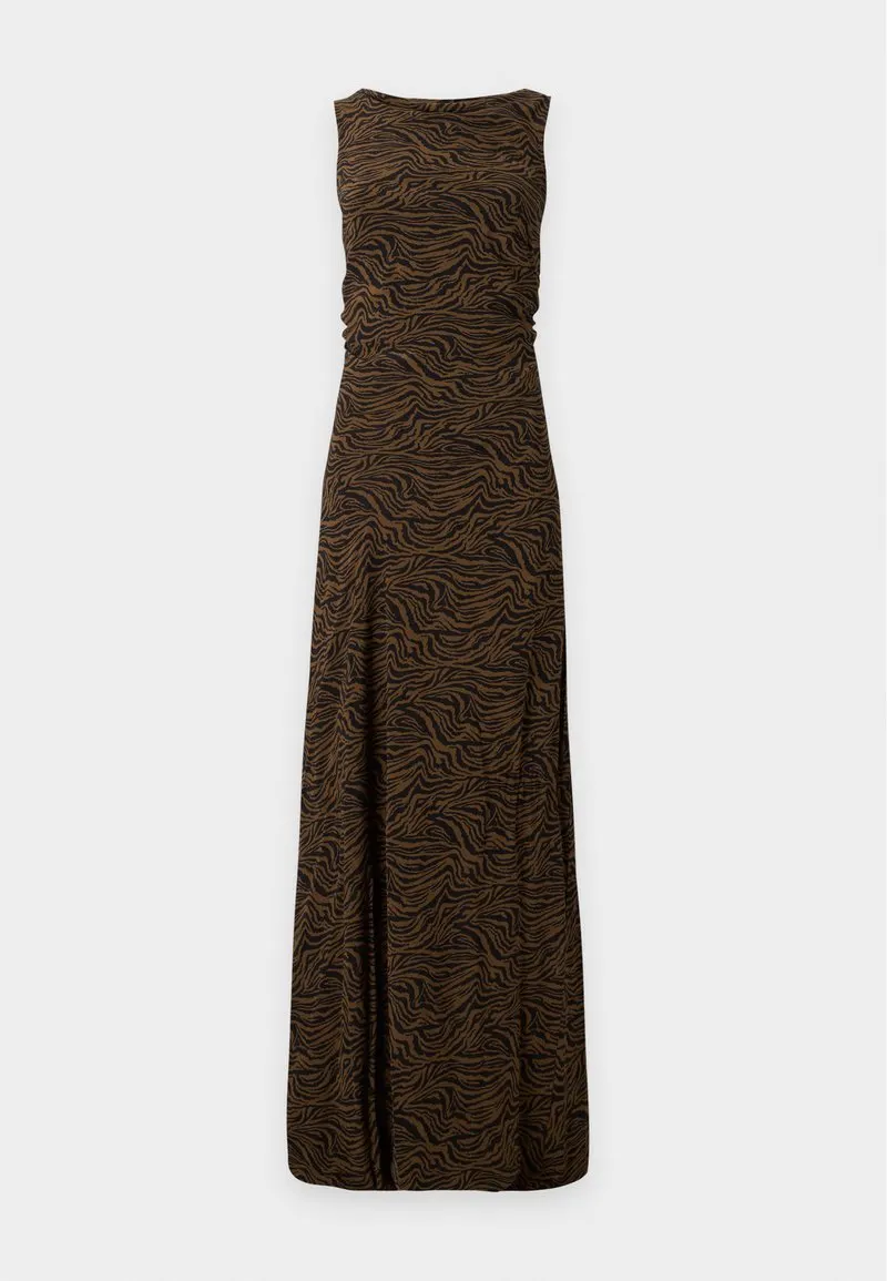 JULIETTA DRAPE DRESS - Kjole - brown/black