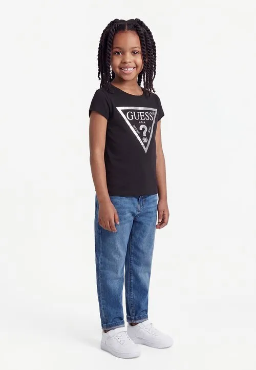 CORE TODDLER KIDS GIRL - T-shirts med print - jet black
