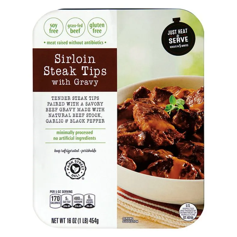 Park Street Deli Sirloin Steak Tips With Gravy