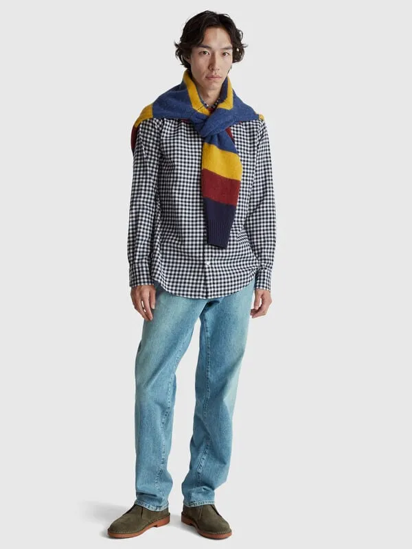 Flannel button-down shirt