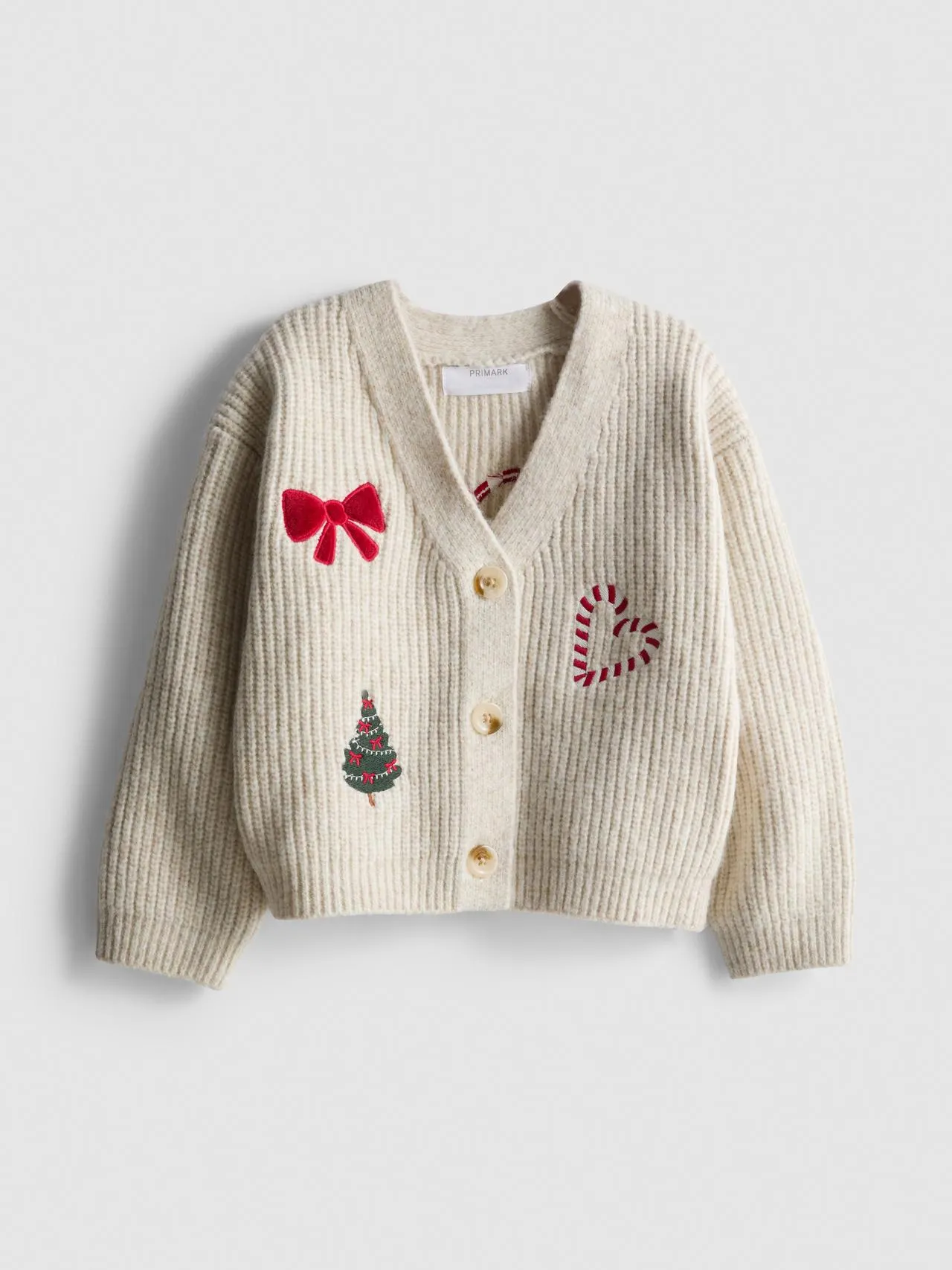 1–9 ans | Gilet à col en V et motif de Noël