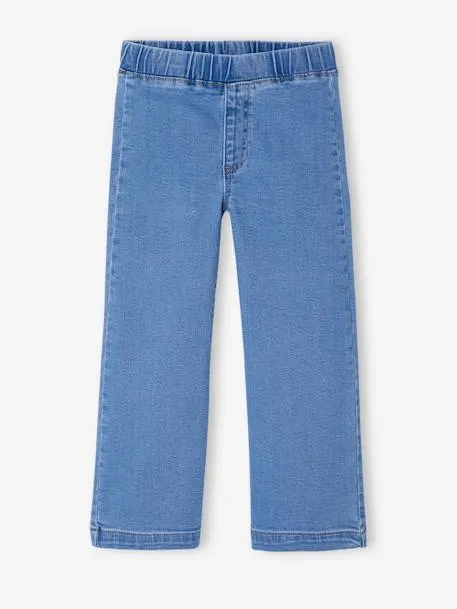 Jean tregging fille large - bleu moyen