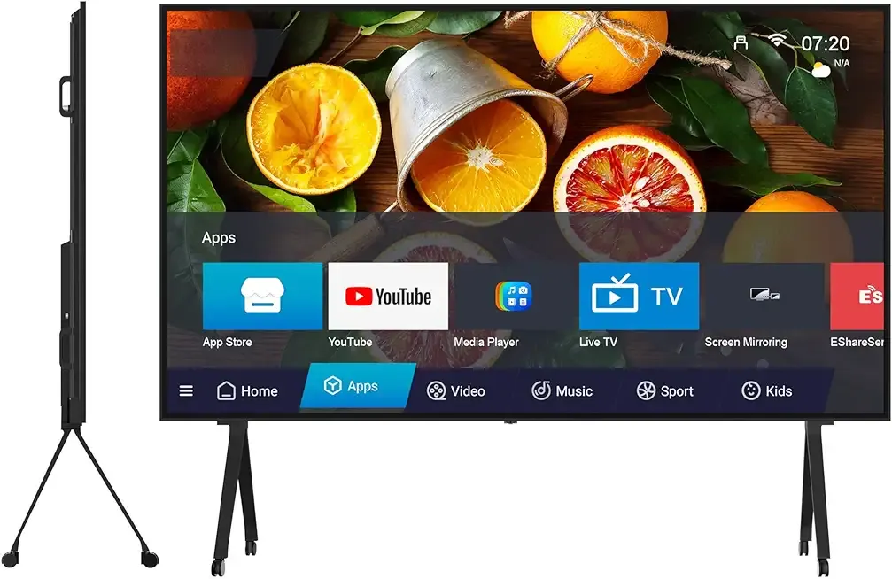 110 Inch 4K UHD LED Smart TV, Private Cinema, Monitoring, Fan-less Design, Active Contrast, 24/7 Used For Home, Commercial Display, Enjoy the New Standard of High Definition and Tiniest Details