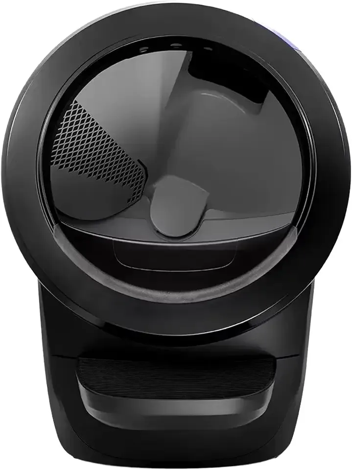 Whisker Litter-Robot 4 with Step & Fence, Black - Automatic