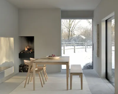 Bok bank - eiken - 146cm