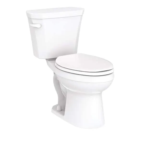 Gerber Viper 2-​Piece 1.​28 GPF Gravity Fed Elongated Toilet in White with Slow Close Seat