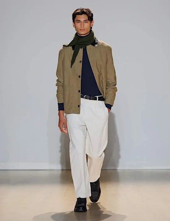 Funktionsjacke aus reinem Baumwollwachs