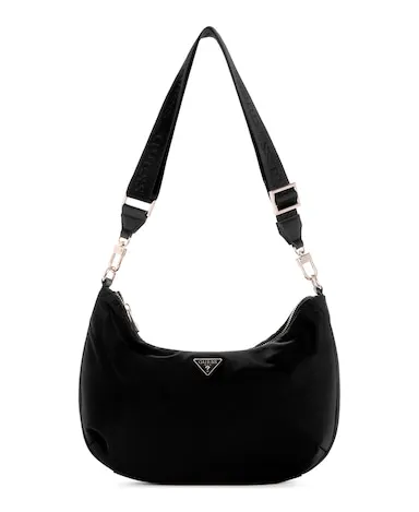 Guess Gemma Hobo Shoulder Bag In Black