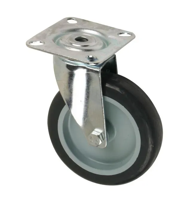 TRANSP.HJUL Ø100 M/PLATE PN-B