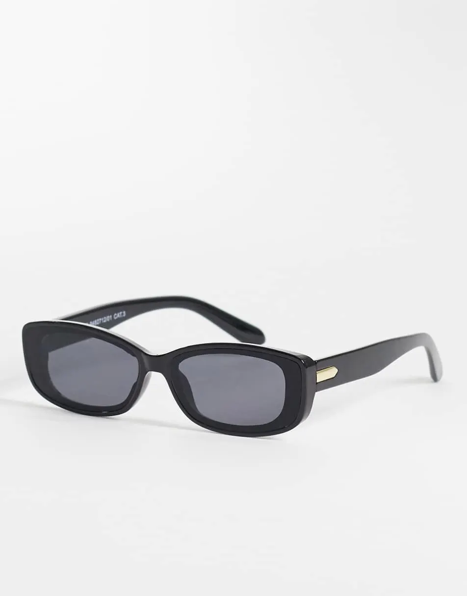 New Look rectangle sunglasses in black