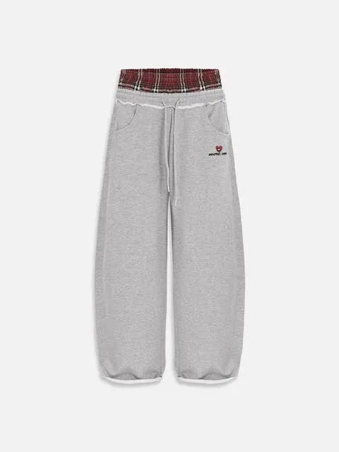 Double Waist Baggy Sweatpants