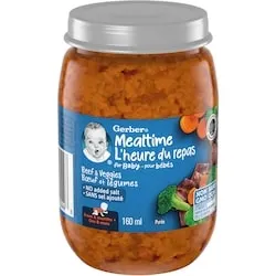 Mealtime Purée Beef And Veggies Jar
