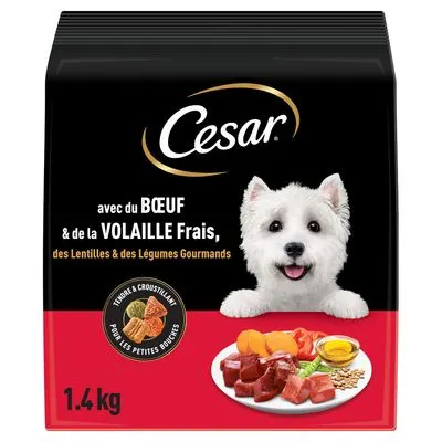 Cesar Adult avec bœuf, volaille et légumes