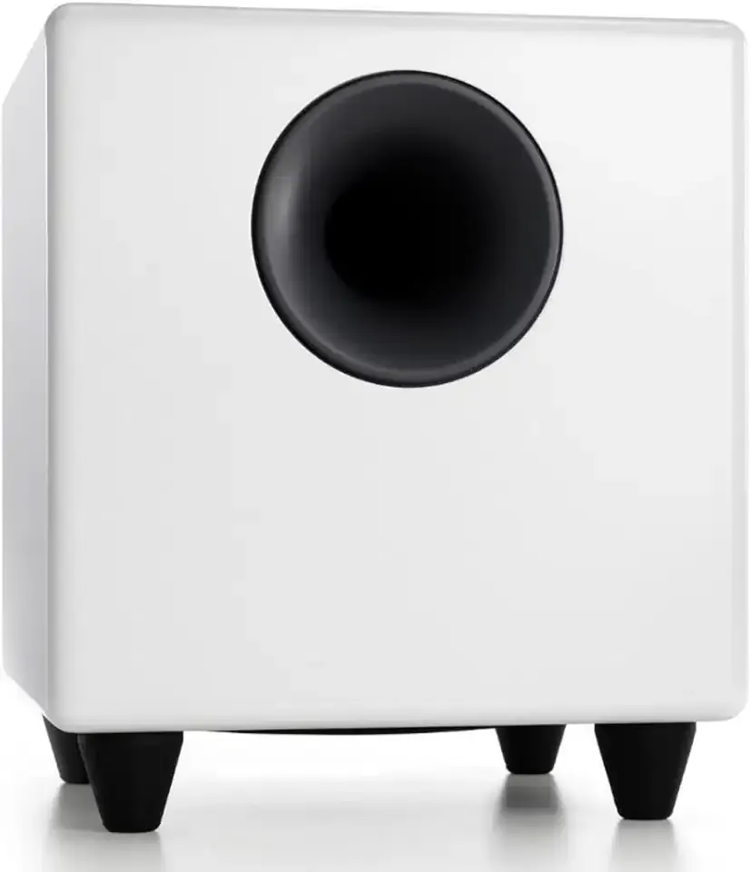 Audioengine S8 Powered Subwoofer – 8 Inch Home Theater Subwoofer, 250W Powered Bass Speaker for Music, Movies and Gaming - White