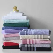 Home Expressions Solid & Stripe Bath Towel