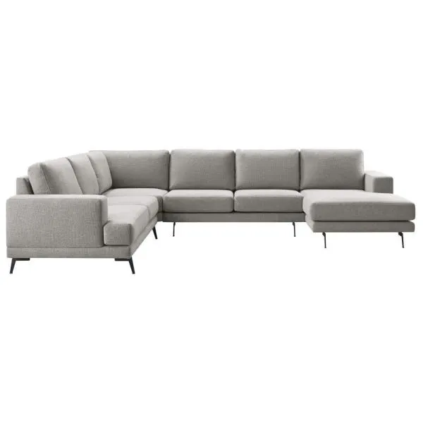 Hoekbank Acante pocket/visco zitting grijs