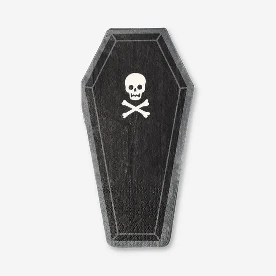 Napkins as black coffin - 16 pcs
