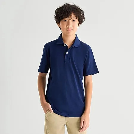 Thereabouts Little & Big Kid Boys Short Sleeve Regular Fit Polo Shirt