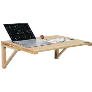 Mesa plegable de pared,VEVOR 800 mm x 600 mm,mesa abatible montada en la pared con soporte de hierro,escritorio flotante de madera espacios pequeños